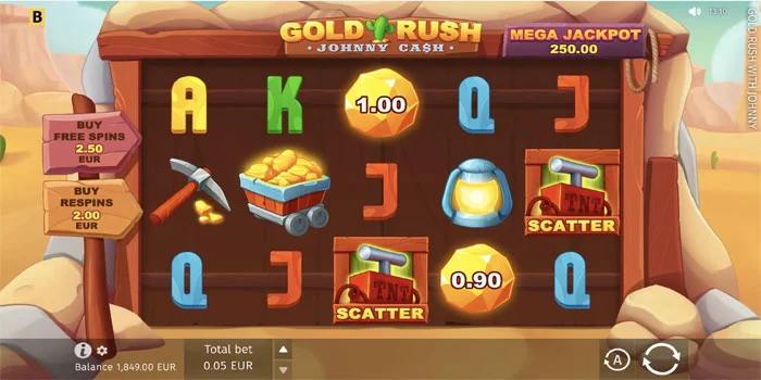 Cara-Bermain-Slot-Gold-Rush---Johnny-Cash